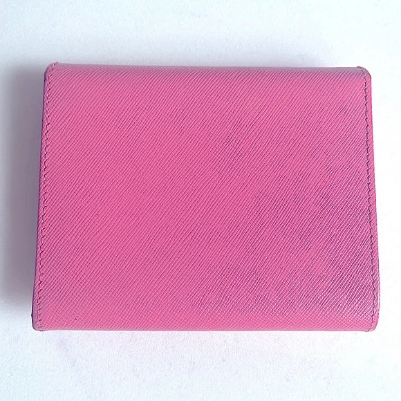 Trifold Pink Prada Wallet - Picture 9 of 13